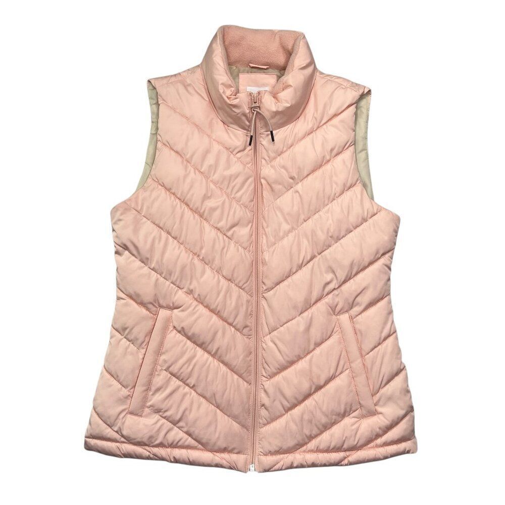 Gap Puffer Vest‎ Women's Small Light Pink Athletic Quilted Outdoor Performance